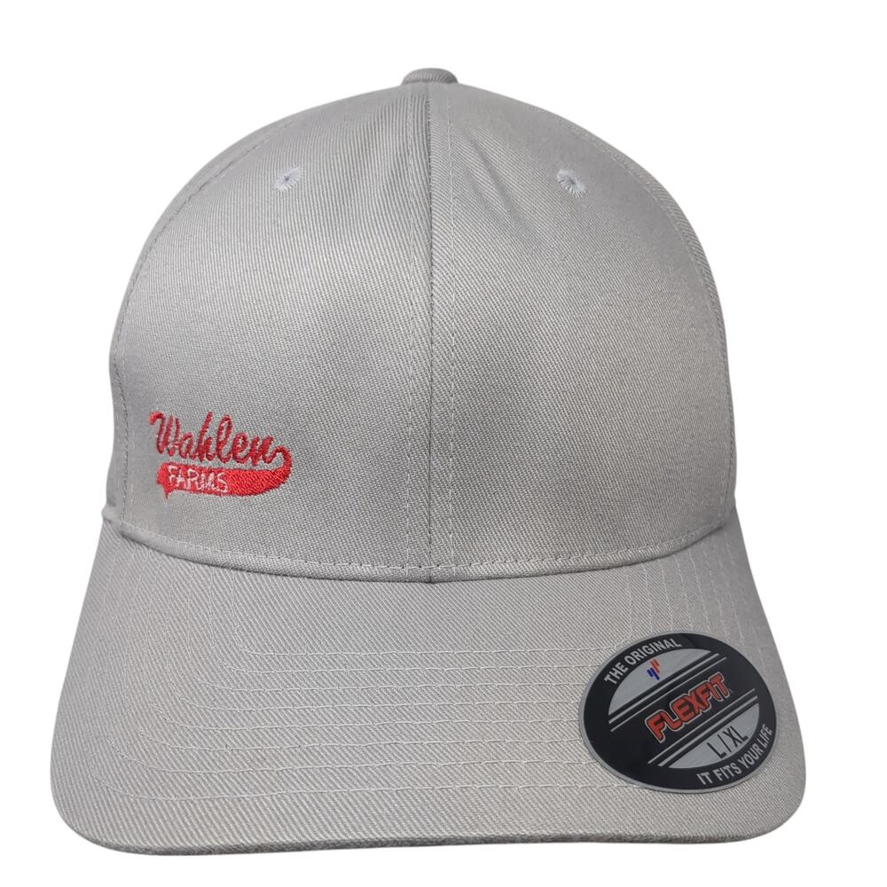 Walden Farms Fitted Hat Gray Xl Embroidered Flexfit Yupoong 6 Panel